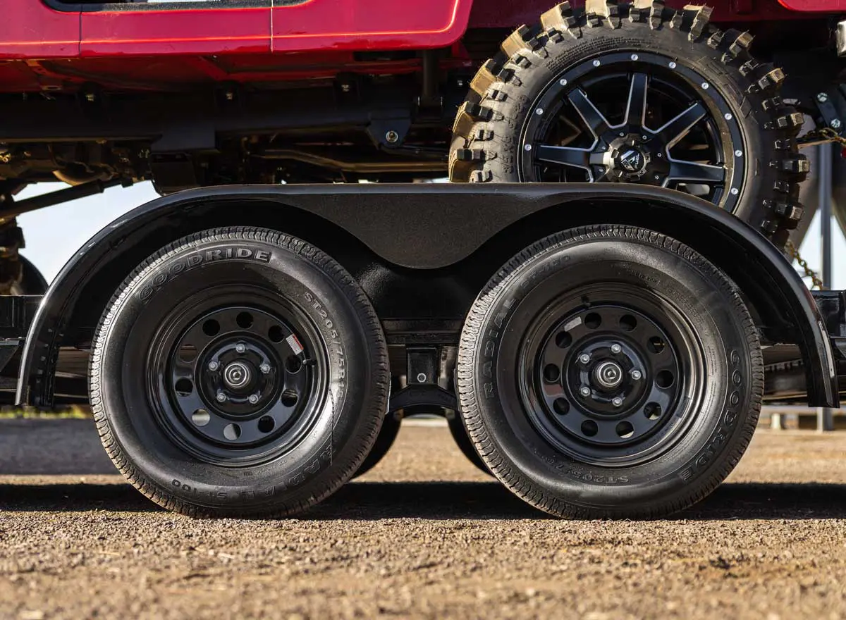 Tear Drop Removable Fenders on Trailer