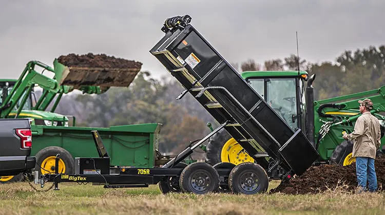 Compact Dump Trailer by Big Tex