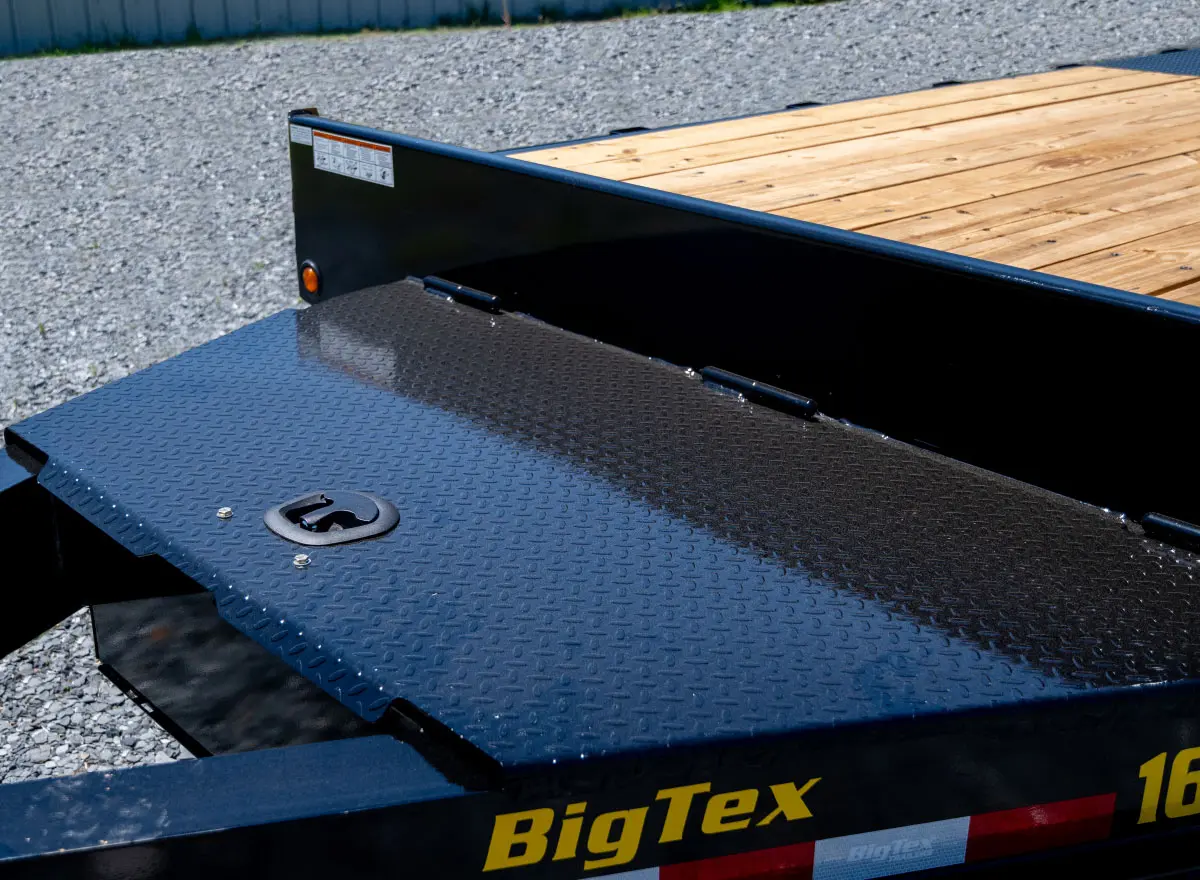 Locking storage on Big Tex Trailer