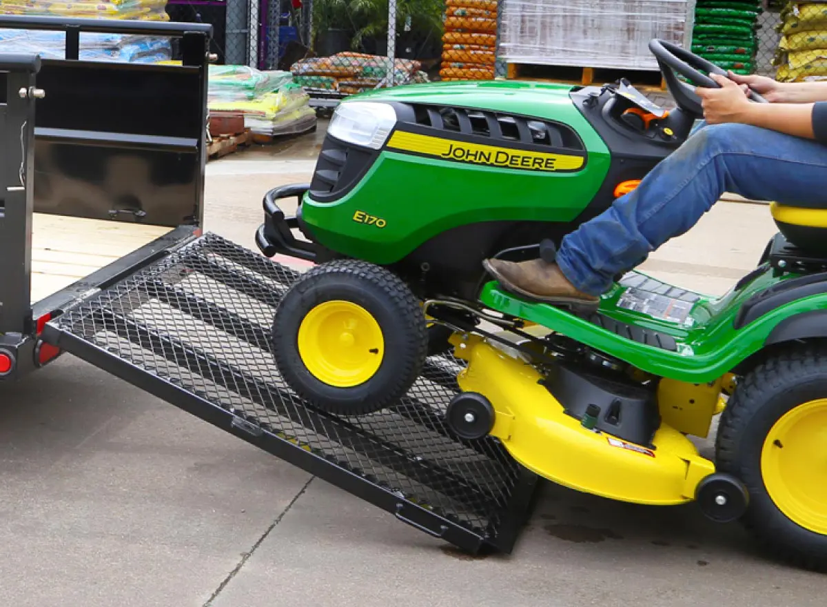 Rear Ramp Gate on Trailer